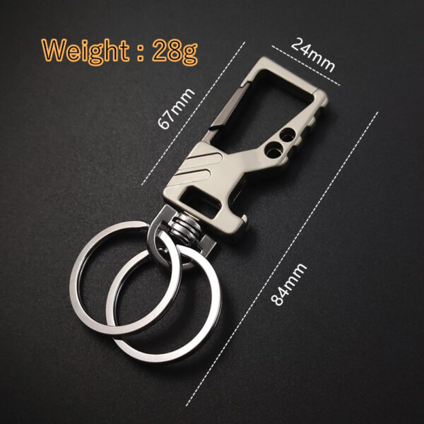 Bottle Opener Car Keychain Multifunctional Pendant Size