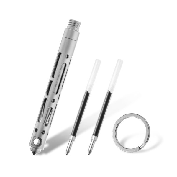 Mini Titanium Alloy Tactical Pen Multifunctional Tungsten Steel Tip Window Breaker Tool Outdoor Self-Defense Pen 2