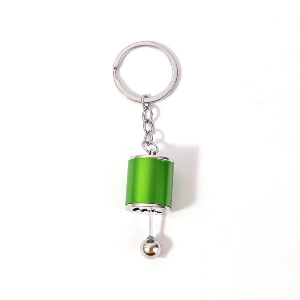 Six-Speed Gear Shift Keychain Manual Transmission Pendant Green