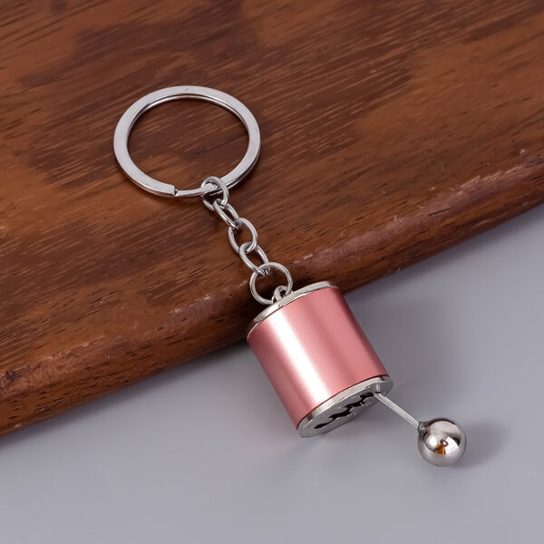 Six-Speed Gear Shift Keychain Manual Transmission Pendant Orange