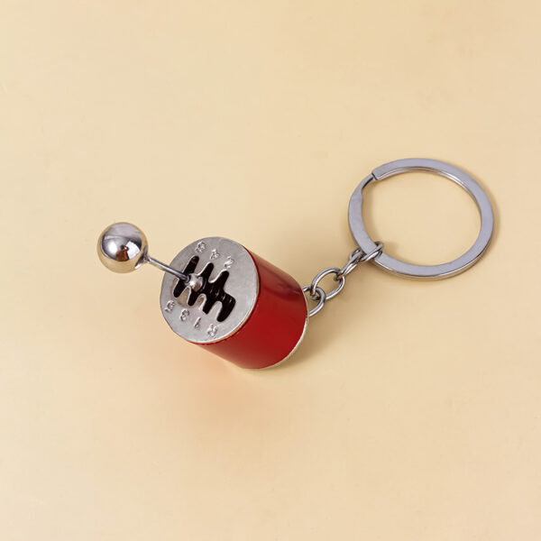 Six-Speed Gear Shift Keychain Manual Transmission Pendant Red