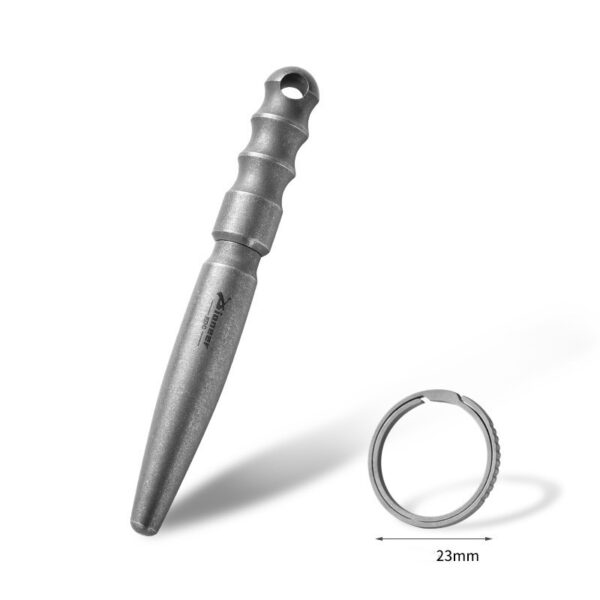 Stone Washed Titanium Alloy EDC Tactical Pen Mini Self-Defense Pen Window Breaker Camping Pen 4