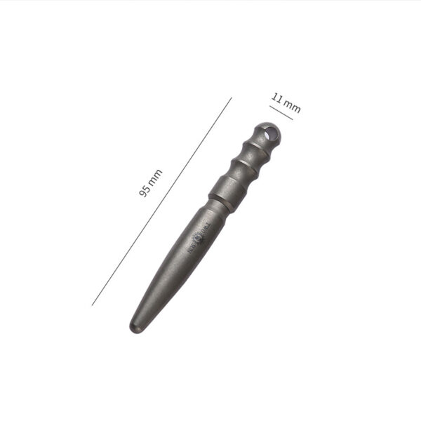 Stone Washed Titanium Alloy EDC Tactical Pen Mini Self-Defense Pen Window Breaker Camping Pen 5