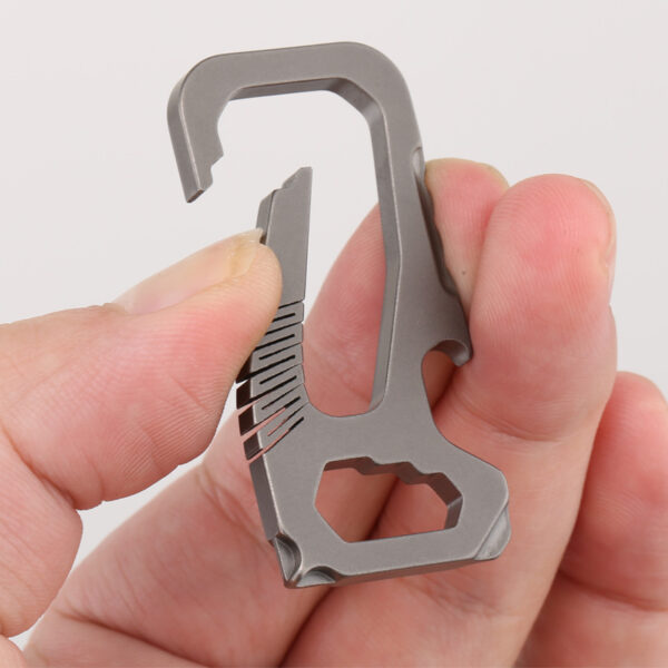 Titanium Alloy Multifunctional Keychain Carabiner Product