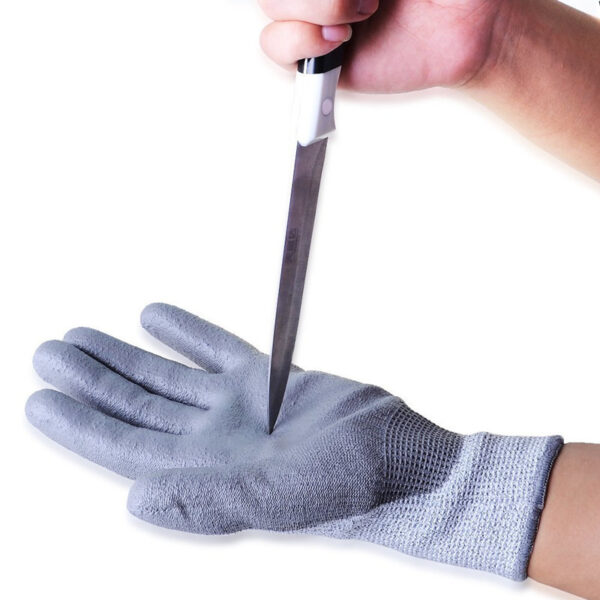 CutPunctureScratch Resistant Gloves - Level 5 PU Industrial 6
