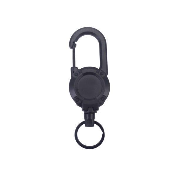 Black Backpack Steel Rope Retractable Keychain Outdoor Fishing Anti-Loss Hand Strap
