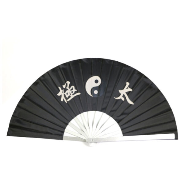 Tai Chi Characters Fan Aluminum Alloy Metal Fan Bones Tai Chi Fan